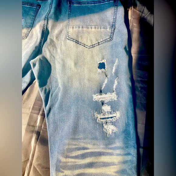 + Distressed Rutherford Denim - Picture 4 of 5